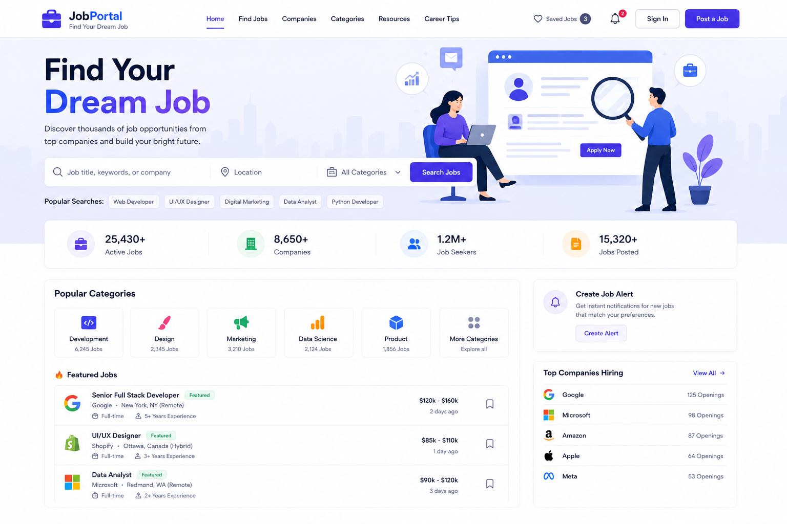 Find Your Dream Job | Professional Job Portal