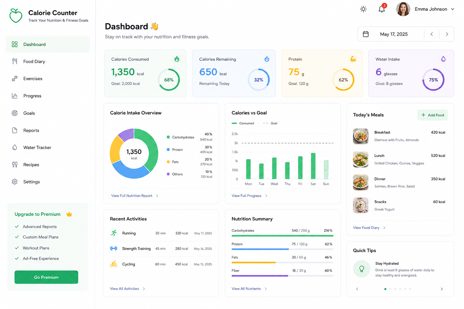 Calorie Counter | Track Your Nutrition & Fitness Goals